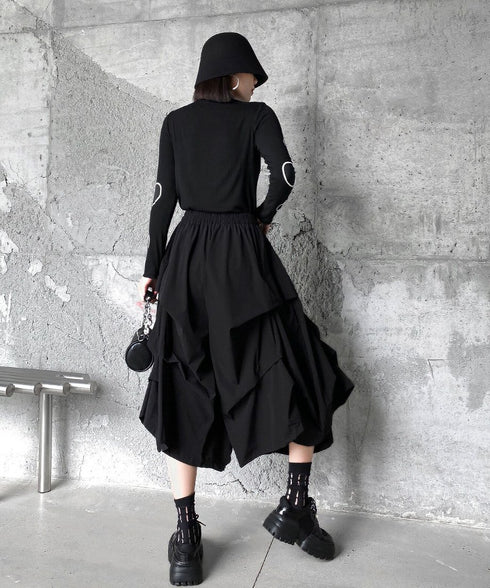 Draped Wide Pants